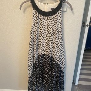Women's Dress Size SP Longer in back, Black & White dress